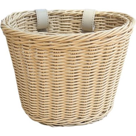 Panier à vélo pour fille - panier à vélo enfant - panier de vélo - couleur osier - plastique (1/5)