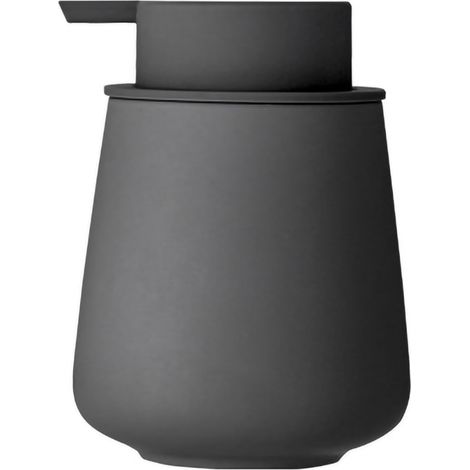 1 Distributeur de savon, céramique, 300 ml, pompe large, gris, cuisine, salle de bain (1/5)