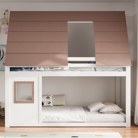 Bett Etagenbett Schlafplatz 140x200 Holz Hausdesign OKMYHOME (1/5)