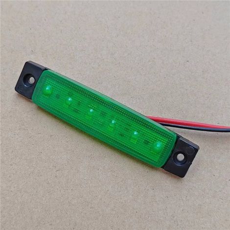 Feu de poupe LED navigation bateau rouge vert, lampe de tableau arrière étanche, éclairage bateau marine, kit 2 couleurs pour navire, visibilité nocturne (1/4)
