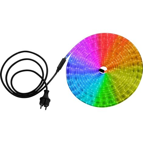 Tubo per luce decorativa LED RGB multicolore 1,5 m cavo di alimentazione lunghezza spina 9 m