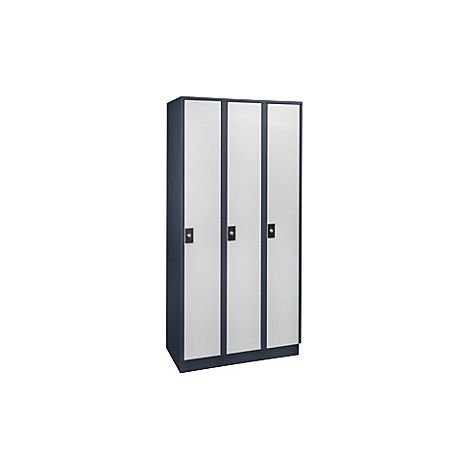 Wolf  Armadietto Stuttgart  3 scomparti  largh 900 mm  grigio (1/3)