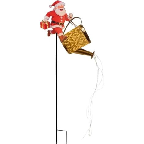 Lumière solaire bouilloire Père Noël Lumières de Noël étanches pour (1/5)