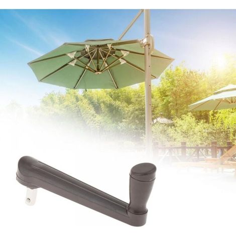 Accessoires de Parapluie de Patio Pièces de Rechange pour Parasol Parasol Pièces de Pare-Soleil Porte-Parapluie à Suspendre sur Le côté pour Table de, Manivelle (1/5)