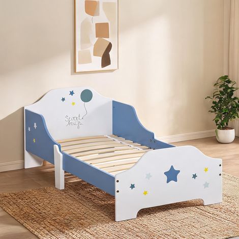 Canapé convertible bleu Blanc en MDF 143 x 74 x 59 cm (1/5)