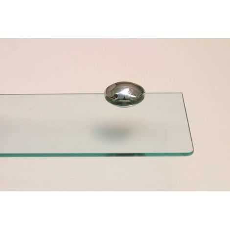 Reggimensola Supporti Per Mensole Vetro 9106 8 Mm Oro Cm 2x4,5 Coppia