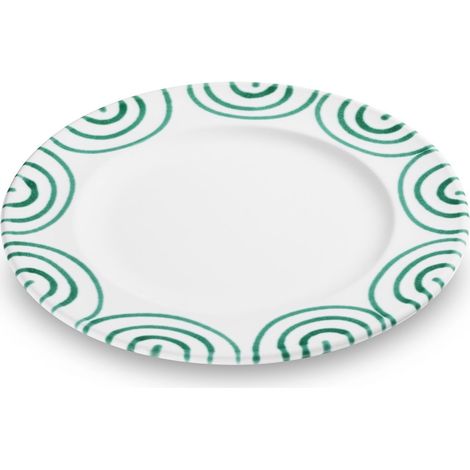 Gmundner Keramik Grüngeflammt, Dessertteller Gourmet (Ø 22cm)