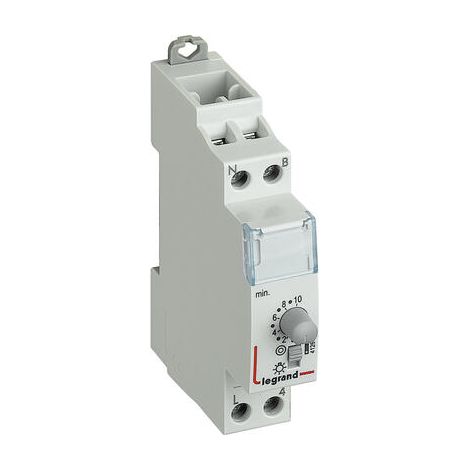 Minuterie modulaire 230V 50Hz et 60Hz - sortie 16A 250V - 1 module - 412602 - LEGRAND