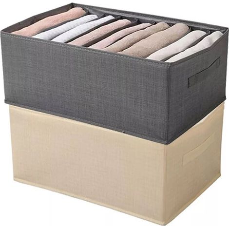 TRADE SHOP - Organizer Salvaspazio Armadi Pieghevole 9 Scomparti Contenitore 44x20x30cm 87404 - (1/5)