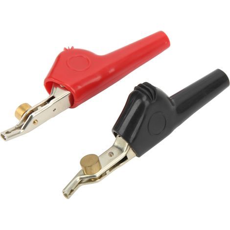 Clip de Test électrique Clips de Test en Cupronickel avec Aiguille, Clips de Test électrique, Clips Isolants, Pince de Test de sécurité, Accessoires de Test de Puissance pour (1/5)