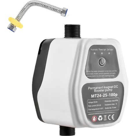 Pompe à eau 24 V avec détection intelligente, 25 L/min, hauteur de refoulement 25 m, silencieuse (100 Pa) (1/5)