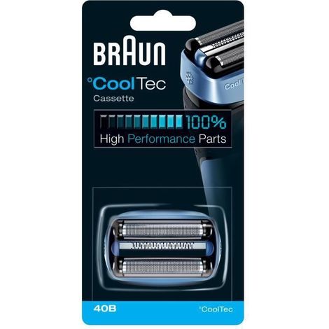 Braun Series 3 Testina Di Ricambio 40B Blu Compatibile Con I Rasoi CoolTec (1/5)