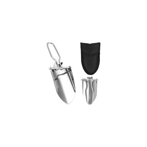 Pelle Pliante Multifonction en Acier Inoxydable, Mini Pelle de Jardinage et Camping, Compacte et Durable, pour Randonnée, Survie