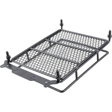 Rack de Toit en Métal Plateau de Bagage Rassette de Toit 1/10 RC Crawler Car - Accessoire (M (66x26x23cm / 26x10.2x9.1in)) (1/5)