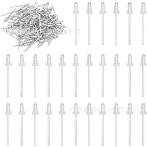 Repair kit 90269-04051: set of 100 silver port rivets with plastic caps, compatible with Toyota and Lexus. (1/4)