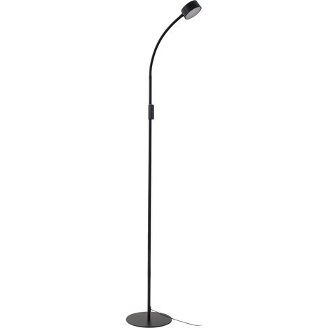 LED Floor Lampdimmable 'Maori' made of Metal for Office & Workroom (1/5)