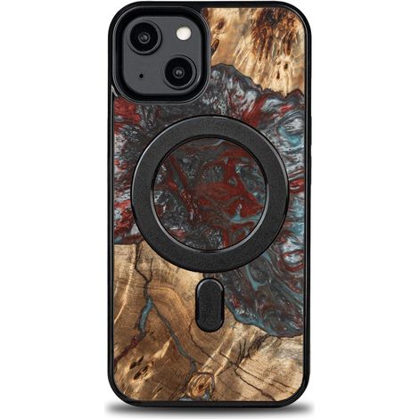 Custodia Bewood Unique per iPhone 14 - Pianeti - Plutone con MagSafe (1/5)