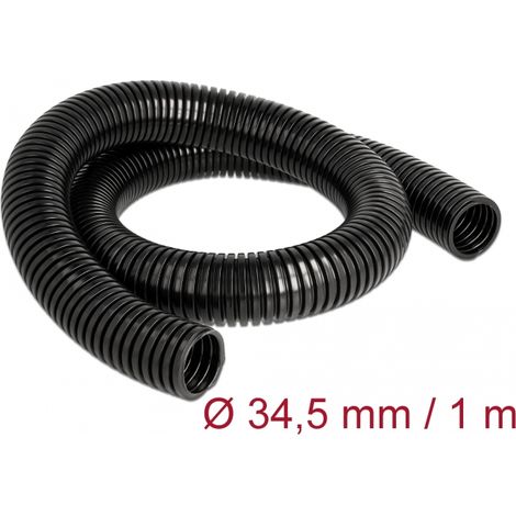 Delock Manguito de protecciÃ³n de cables 1 m x 34,5 mm negro