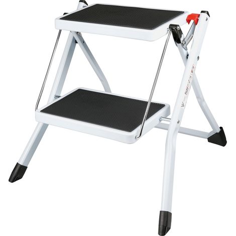 COGEX - MARCHEPIEDS ESCAMOTABLES, MARCHEPIEDS POUR ENFANTS - MARCHE PIED PLIABLE 2 MARCHES, ESCABEAU 2 MARCHES - MARCHES ANTIDÉR (1/5)