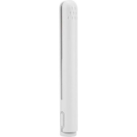 Mini lisseur portable USB pour lisser et boucler les cheveux - Fer à boucler double usage - Blanc B (1/5)