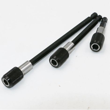 KZQ Confezione da 3 portapunte magnetici a cambio rapido, portapunte magnetico da 1/4 di pollice per avvitatore a batteria, adatto per trapano, cacciavite, vite filettata (1/4)