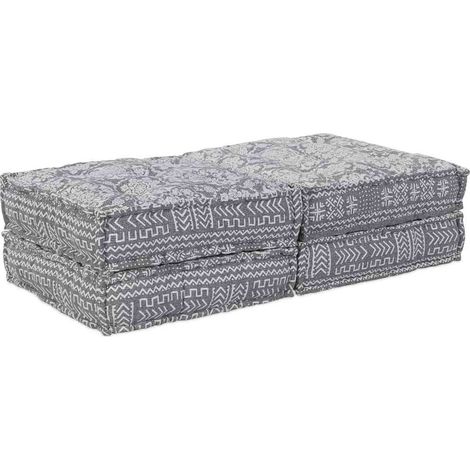 Modulare Sofagarnitur 2 pcs Hellgrau 140 x 70 x 36 cm Stoff (1/5)