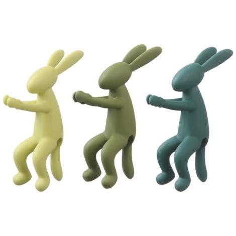 Tuteur de jardin en forme de lapin, support pour plantes, outil de jardinage en plastique sûr (1/5)