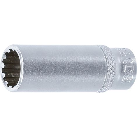 Llave de vaso Gear Lock, larga  entrada 6,3 mm (1/4")  12 mm (1/3)