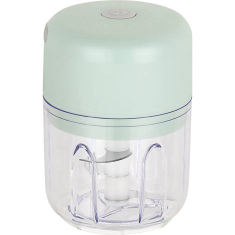 Mini tritatutto elettrico per aglio, purea, cipolle, erbe aromatiche, verdure, zenzero, frullatore per frutta (250 ml) - Crezuo