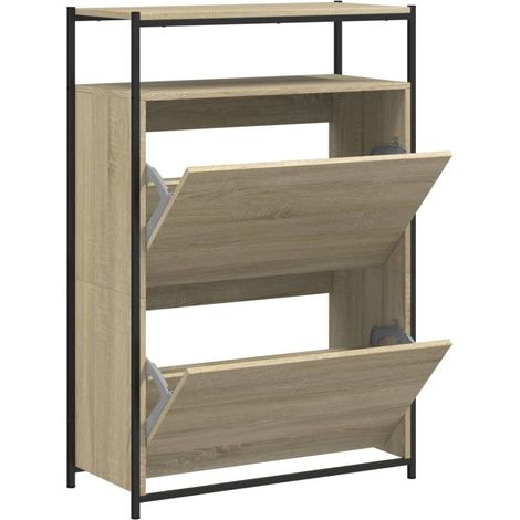 Maison Exclusive - Scarpiera Rovere Sonoma 75x34x112 cm in Legno Multistrato