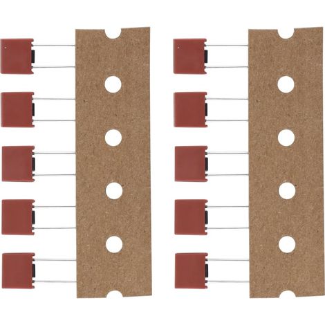Lot de 10 fusibles Miniatures carrés Rouges 5A T5A 250V pour la réparation d'écrans LCD et de Circuits imprimés (1/5)
