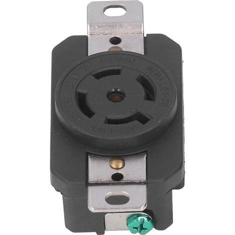 Prise encastrée verrouillable, qualité industrielle, 5 trous, norme américaine, 20 A, 120/208 V, NEMA L21-20