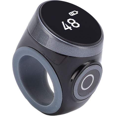 Compteur de bagues intelligent avec écran LCD numérique, commande tactile, étanche et réglable, noir. (1/5)