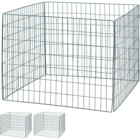 Relaxdays – Composteur métallique 3 unités 560L – Acier avec revêtement en poudre – Dimensions 70 x 90 x 90 cm – Pour déchets verts et biodégradables (1/5)