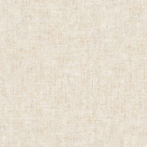 Papiers peints intissés modernes bureau & couloir | Papier peint uni beige crème | Tapisserie intissée unie beige effet textile - 10,05 x 0,53 m (1/5)
