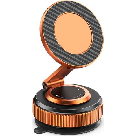 Support magnétique pliable pour téléphone de voiture, en alliage de zinc pour tableau de bord et pare-brise, avec ventouse nanogel puissante, rotation universelle à 360°. (1/5)