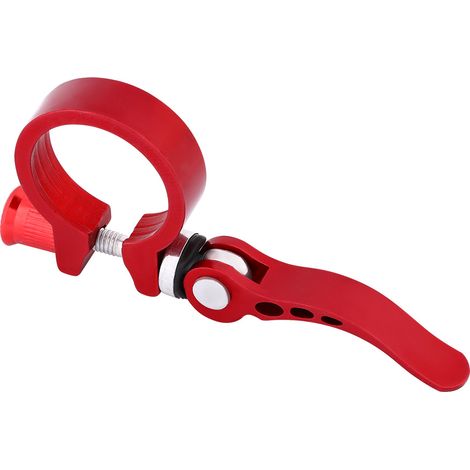 Collier de serrage rapide pour selle VTT, alliage 31.8mm/34.9mm, dégagement rapide, vélo de montagne. (1/5)