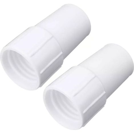 Adaptateur de tuyau de piscine, connecteur de tuyau de piscine, adaptateur de tuyau de piscine blanc (pour nettoyeurs)-DOU