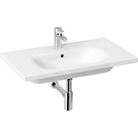 Jika Mio-N - Lavabo 800x450 mm, avec trop-plein, avec trou pour robinet, blanc H8127160001041 (1/2)