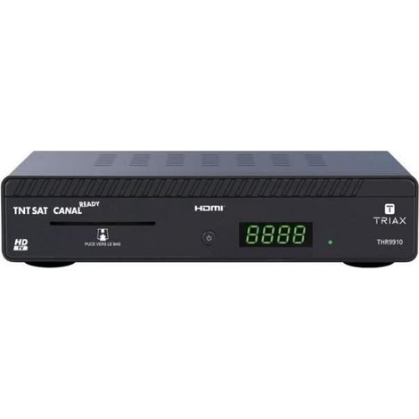 Récepteur TV Satellite HD - TRIAX - Mini - Viaccess TNTSAT - 4000 chaînes - Installation rapide