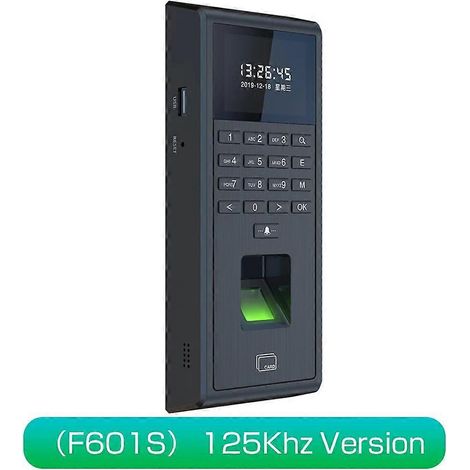 Version F601S 125 kHz, un clavier biométrique à empreintes digitales TCP/IP pour 1000 utilisateurs dans les systèmes de contrôle d'accès et de présence en intérieur. (1/5)