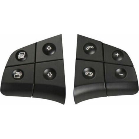 Remplacement Des Boutons De Commande Au Volant Pour Mercedes Benz W164 W245 W251 Ml Gl Br Classe, Noir, 4 Cles