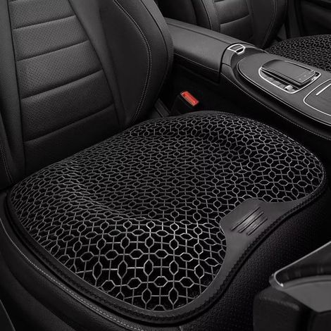 Coussin Voiture Siege Coussin De Siège Auto D'été, Support Lombaire, Nid d'abeille, Fil De Glace, Ventilation du Dossier, Respirant, Accessoires De Coussin De Voiture (1/5)