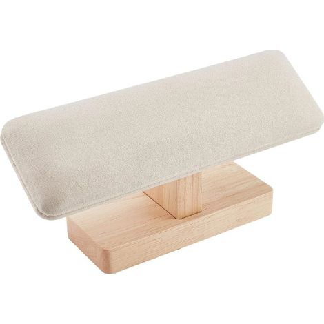 Soporte Para Pulseras - Soporte Para Relojes En Forma De T - Organizador De Joyas - Desmontable - Para Pulseras Relojes Y Collares - Beige - 19,5 X 5 X 8,9 Cm (1/5)