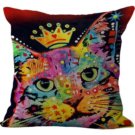 Housse de coussin à motif lettres 45 x 45 cm, confortable, pour canapé et maison, A1002-9 (1/5)
