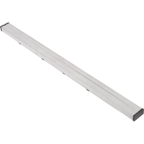 Barre aimantée organiser outils acier argent 50cm cuisine atelier porte-couteaux murale kit 3 autocollants 2 clous 2 chevilles 1 colle (1/5)