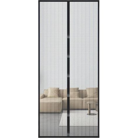 Rideau moustiquaire aimanté pour porte, anti-insectes pour balcon et terrasse, 140x220 cm, fermeture magnétique facile (1/5)