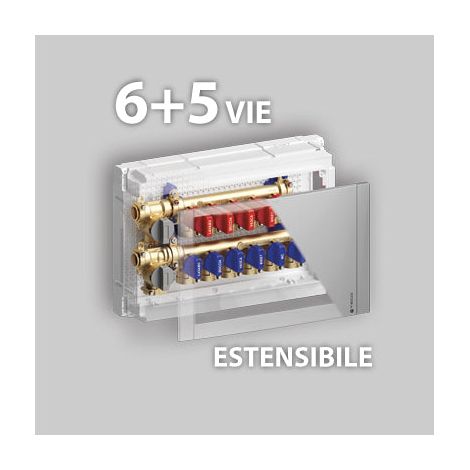 Collecteur Multi-Interception Extensible Pour Systèmes Sanitaires K4.3 Teco Fastec F13 X 6+5 Voies