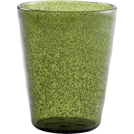 Zani Serafino Bicchiere Memento Synth Glass Olive in Metacrilato