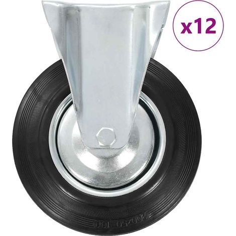 vidaXL Ruedas fijas 12 unidades 200 mm (1/5)